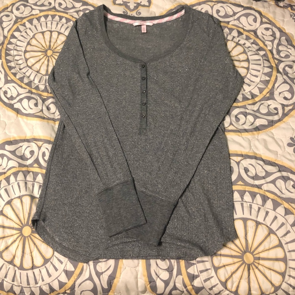 VS Sparkly Gray Sleep Shirt